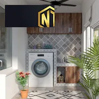 TỦ MÁY GIẶT KẾ HỢP TỦ TIỆN LỢI GỌN GÀNG ĐA NĂNG MẪU 20